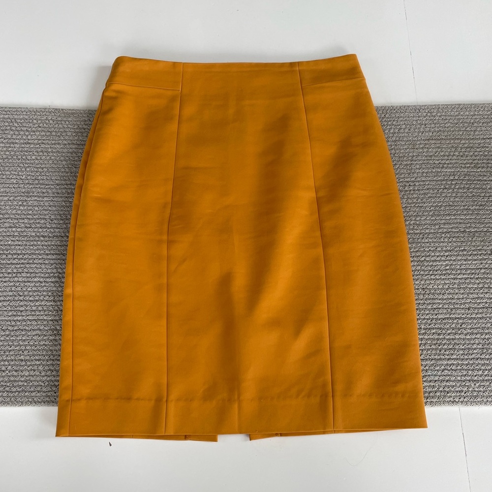 H&M Goldenrod Yellow Pencil Mini Skirt Size 8